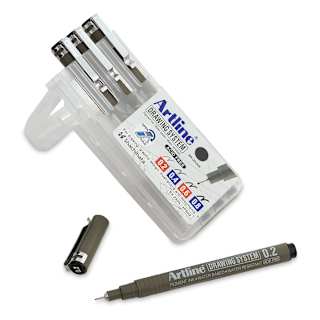 Artline Drawing Pen Set - Wallet Set B, Set of 4