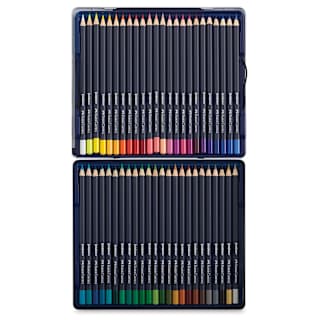 Faber-Castell Goldfaber Color Pencils - Set of 48, Assorted Colors, Metal Tin