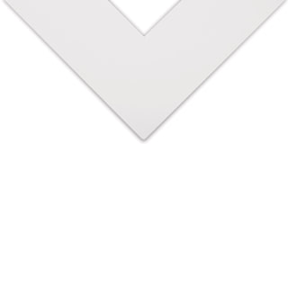 Crescent Berkeley Cream Core Matboard - 32" x 40", Super White / Superwhite
