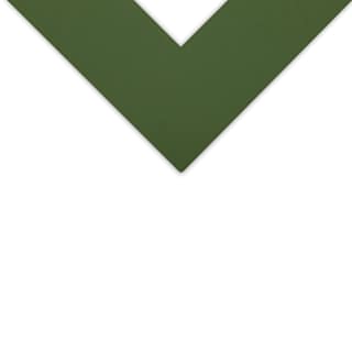 Decorative Cream Core Matboard- 32" x 40", Dark Green