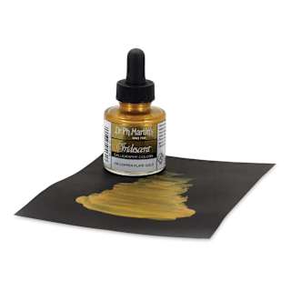 Dr. Ph. Martin's Iridescent Calligraphy Ink - Copper Plate Gold, 1 oz