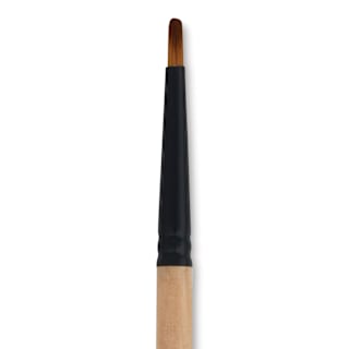 Dynasty Black Gold Brush - Deerfoot, Short Handle, Size 1/8"