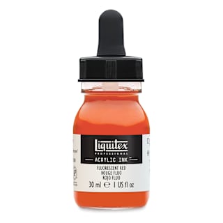 Liquitex Professional Acrylic Ink - Fluorescent Red, 30 ml