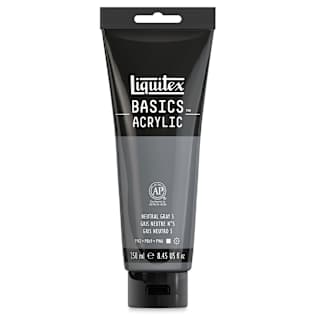 Liquitex Basics - Neutral Gray Value 5, 8.5 oz  tube