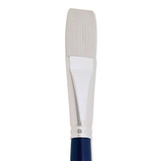 Silver Brush Bristlon Stiff White Synthetic Brush - Flat, Size 12