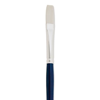 Silver Brush Bristlon Stiff White Synthetic Brush - Flat, Size 6