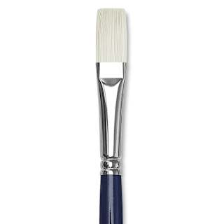 Silver Brush Bristlon Stiff White Synthetic Brush - Flat, Size 8