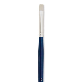 Silver Brush Bristlon Stiff White Synthetic Brush - Bright, Size 2