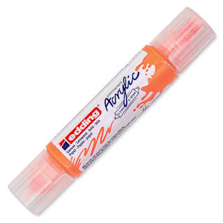 Edding 5400 Acrylic Double Ended Paint Marker - Neon Orange 066