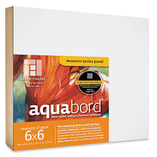 Ampersand Aquabord - 6" x 6" x 2", Deep Cradled