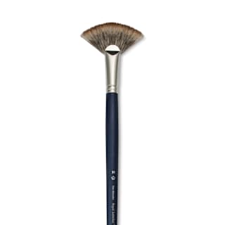 Royal & Langnickel SableTek Brush - Fan Blender, Long Handle, Size 10
