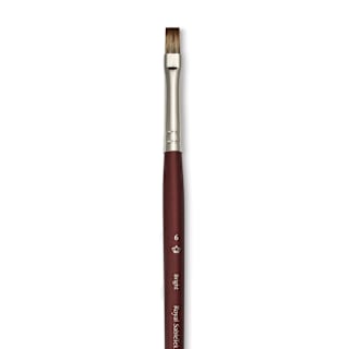 Royal & Langnickel SableTek Brush - Bright, Short Handle, Size 6