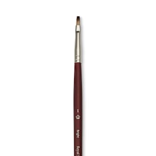 Royal & Langnickel SableTek Brush - Bright, Short Handle, Size 1