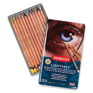 Derwent Lightfast Colored Pencil - Set of 12, Assorted Colors