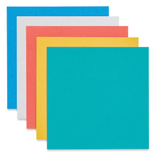Aitoh Matt Metallic Origami Paper - Single-Sided, 6" x 6", Assorted Colors, Package of 15 Sheets