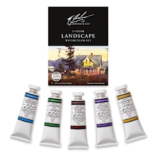M. Graham Artists' Watercolor Set - Set of 5, Landscape, 15 ml