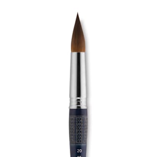 Escoda Optimo Kolinsky Sable Brush - Pointed Round, Short Handle, Size 20