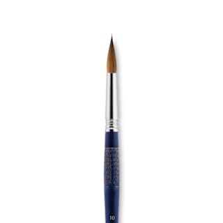 Escoda Optimo Kolinsky Sable Brush - Pointed Round, Short Handle, Size 10