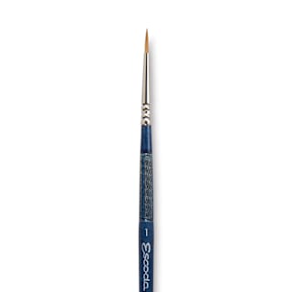 Escoda Optimo Kolinsky Sable Brush - Pointed Round, Short Handle, Size 1