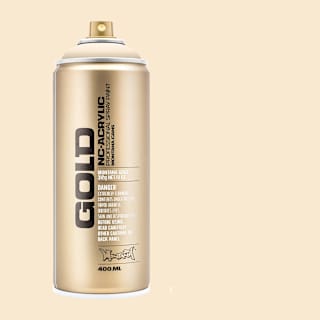 Montana Gold Acrylic Professional Spray Paint - White Orange, 400 ml can