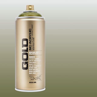 Montana Gold Acrylic Transparent Spray Paint - Transparent Olive Green, 400 ml can
