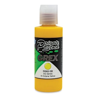 Grex Private Stock Airbrush Base Modifier -  Hi Octane Yellow, 2 oz