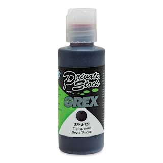 Grex Private Stock Airbrush Colors, Transparen Sepia Smoke, 2 oz