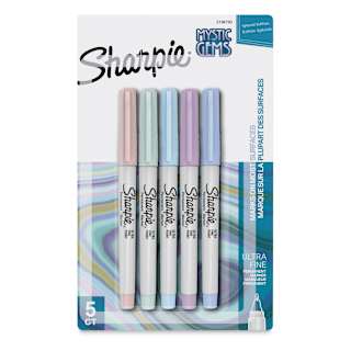 Sharpie Ultra-Fine Point Markers - Mystic Gem Colors, Set of 5
