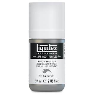 Liquitex Soft Body Artist Acrylics - Iridescent Bright Silver, 59 ml bottle