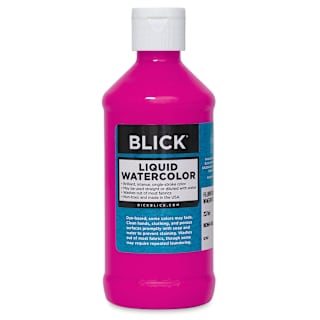 Blick Liquid Watercolor - Fluorescent Magenta, 8 oz bottle