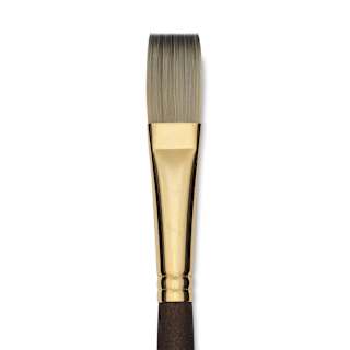 Princeton Umbria Brush - Flat, Long Handle, Size 10