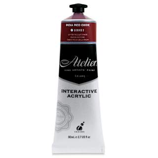Chroma Atelier Interactive Artists' Acrylics - India Red Oxide, 80 ml tube