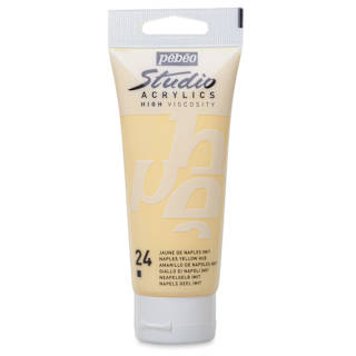 Pebeo High Viscosity Acrylics - Naples Yellow Hue, 100 ml tube