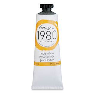 Gamblin 1980 Oils - India Yellow, 37 ml tube