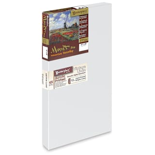 Masterpiece Monet Pro Artfix Linen Canvas - 10" x 20", Acrylic Primed