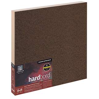 Ampersand Hardbord Panel - 16" x 16", 1-1/2" Cradled