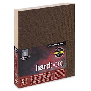Ampersand Hardbord Panel - 9" x 12", 1-1/2" Cradled