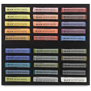 Blick Artists' Soft Pastel Set - Assorted Colors, Set of 30