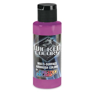 Createx Wicked Colors Airbrush Color - 2 oz, Fluorescent Purple