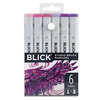 Blick Studio Brush Markers - Set of 6, Floral Colors