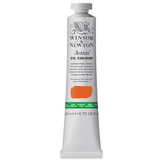 Winsor & Newton Artists' Oil Color - Cadmium Free Orange, 200 ml, tube