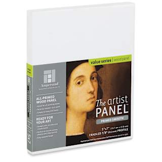 Ampersand Value Series Artist Panel - Smooth, 5" x 7", 7/8" Cradle