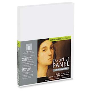 Ampersand Value Series Artist Panel - Smooth, 6" x 12", 7/8" Cradle
