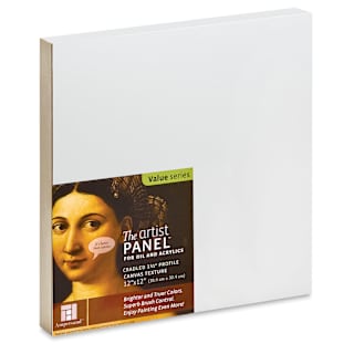 Ampersand Value Series Artist Panel - Textured, 12" x 12", 1-1/2" Cradle