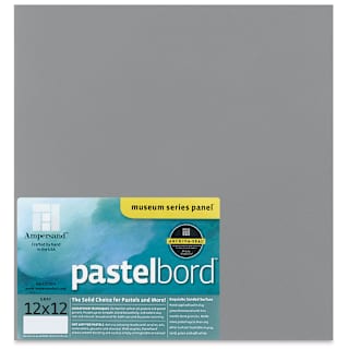 Ampersand Pastelbord Panel - 12" x 12", 1/8" Profile, Gray