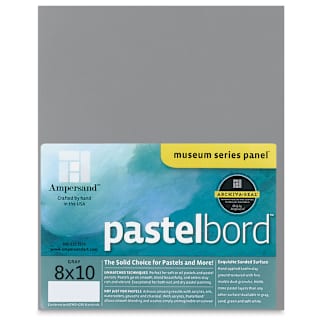 Ampersand Pastelbord Panel - 8" x 10",  Profile 1/8", Gray