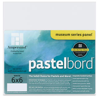 Ampersand Pastelbord Panel - 6" x 6", 1/8" Profile, White
