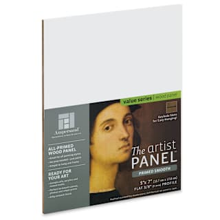 Ampersand Value Series Artist Panel - Smooth, 5" x 7", 3/8" Profile
