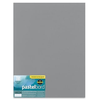 Ampersand Pastelbord Panel - 18" x 24", 1/8" Profile, Gray