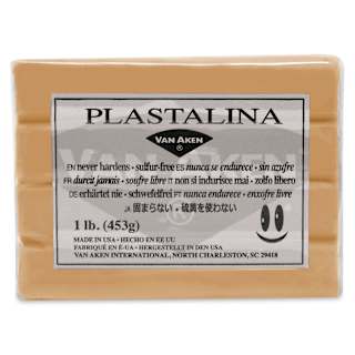 Van Aken Plastalina Modeling Clay - 1 lb, Golden Ochre